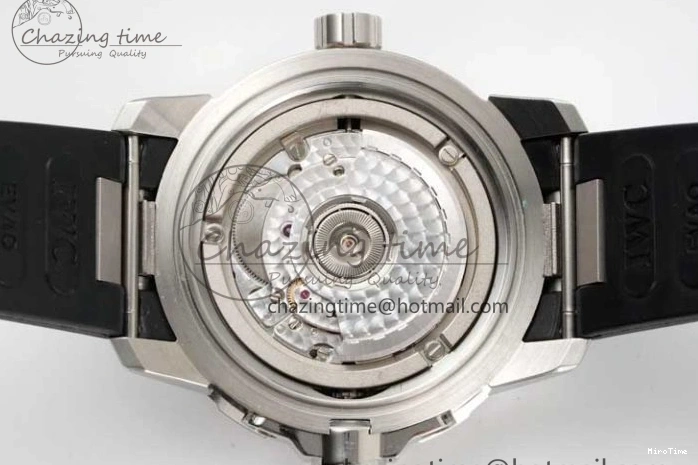 MIROTIME 0403 Aquatimer SS IW3290 RSF 1:1 Best Edition Blue Dial on Black Rubber Strap A Fashionable 7074